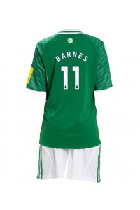 Newcastle United Harvey Barnes #11 Jalkapallovaatteet Lasten Vieraspeliasu 2025-26 Lyhythihainen (+ Lyhyet housut)